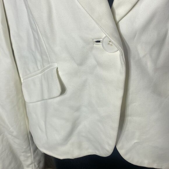 Helmut lang white/off white blazer jacket one button large Corpcore career work - Picture 3 of 7